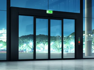 Break-Out Automatikschiebetür Break-Out Automatikschiebetür